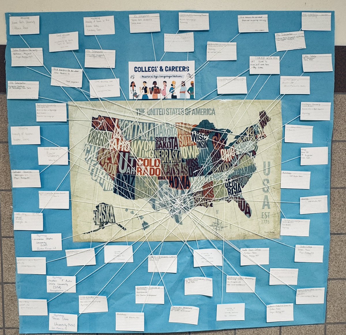 Did you know there are colleges and universities all over that offer majors that lead to careers in ASL! Our ASL III students learned of many career path options their skill set would be perfect for!