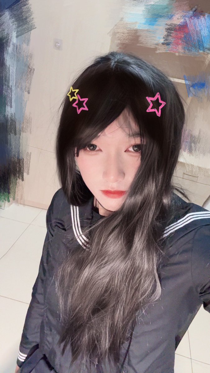 jiangsuannai's tweet photo. 第一次化妆～
#伪娘 #男娘 https://t.co/HrrpDoQ9It