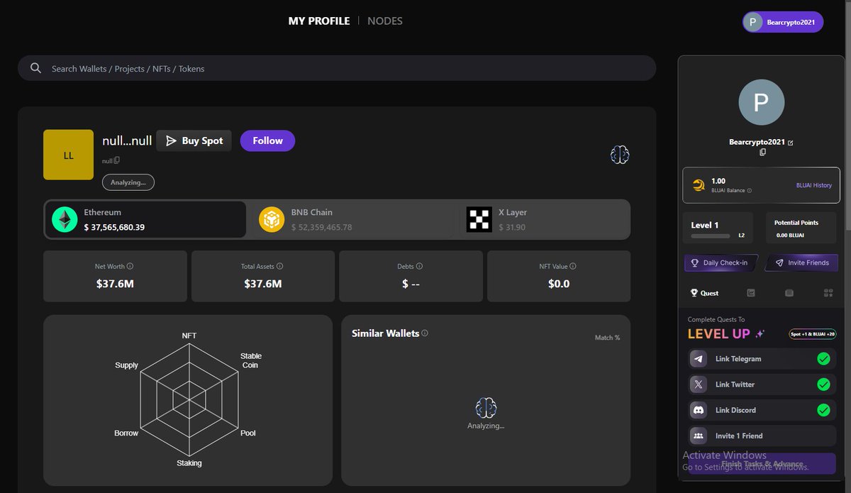 Alo Làm Tiếp Airdrop #BLUWHALEAI , Con Hàng Vừa Raise Được 100m$ Để Phát Triển #Oceanum, giải pháp Layer 3 hỗ trợ AI cùng với #Caldera Nhé! 😊😊😊

-Link đây: profile.bluwhale.com/login?referral…

👉Kết nối bằng ví #Metamask trước!!! 👇👇👇

-Tiếp theo Nhấp vào Profile ở trên