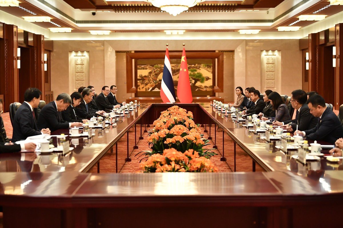 ingshin's tweet image. นายกรัฐมนตรี พบหารือกับนายจ้าว เล่อจี้ (H.E. Mr. Zhao Leji) ประธานสภาประชาชนแห่งชาติสาธารณรัฐประชาชนจีน