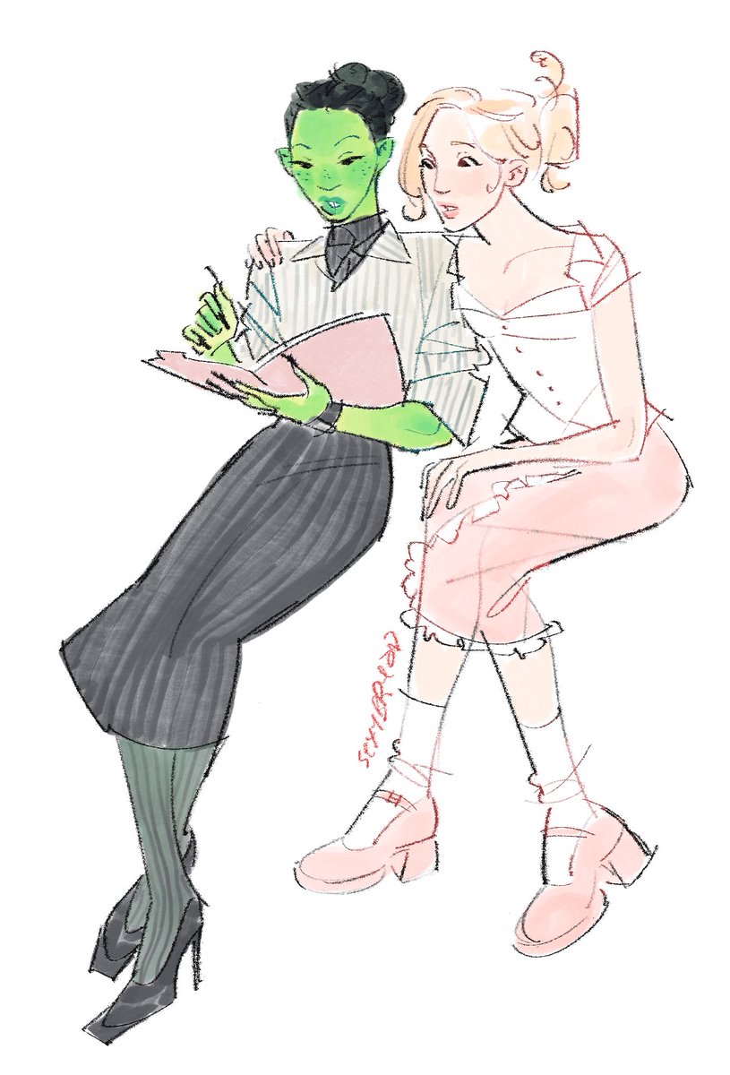 alright. i need to flush out elphaba's office style more bc i feel like the vision didnt vision quite as well especially cuz u cant see the waist but yk. ill perfection it. give her a blaser with shoulder pads next time too.