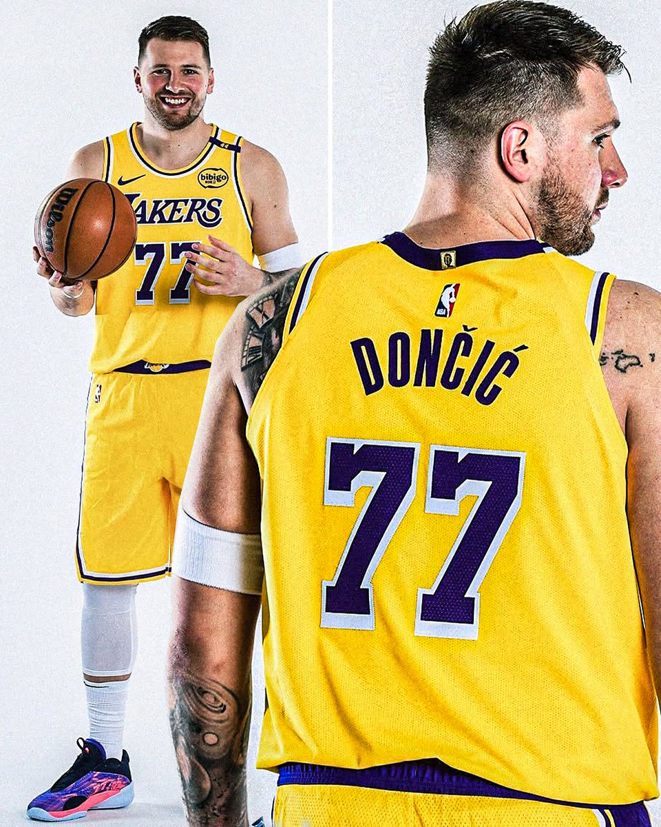 LAKER LUKA OFFICIALLY IN THE PURPLE AND GOLD 🔥

(via <a href="/Lakers/">Los Angeles Lakers</a>)
