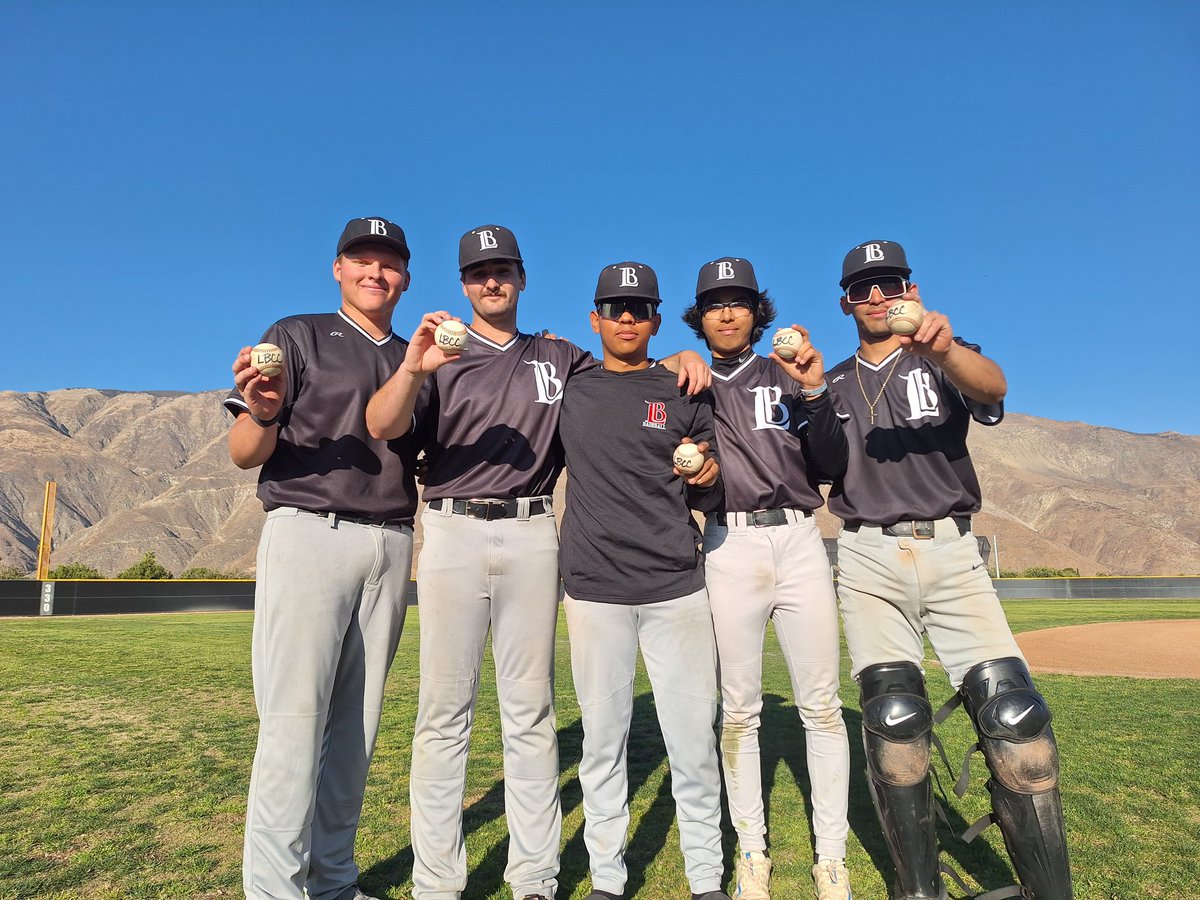 Vikings get on the plus side of the win column with a 5-2 win at Mt. San Jacinto, now 4-3 on the season. Pitching was the key. Game balls to Logan Carr (5IP), Sean Lovett (S), Marcos Orizaba, Kethan Vaquera (W), and Eddie Diaz who did all the catching.