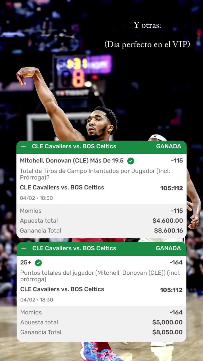 PickServi's tweet photo. NBA GRUPO VIP 

Día perfecto (otra vez):
✅Trae Young Over 11.5 AST
✅Collier Over 17.5 PA

Ayer: 
✅Donovan Mitchell Over 25+ Pnts
✅Donovan Mitchell Over 19.5 Fga

Haciendo lo de siempre? 
Haciendo lo de siempre, sin tanto pedo ni alardeo señores solo resultados.

❤️💬 https://t.co/VUP5wMqBEu