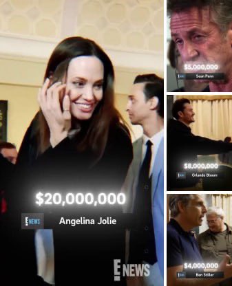 defense_civil25's tweet photo. 🚨Update: USAID paid Hollywood stars to travel to Ukraine to get pictures with Zelensky - 

Van Dam - $1,500,000
Ben Stiller - $4,000,000
Sean Penn - $5,000,000 
Orlando Bloom - $8,000,000
Angelina Jolie – $20,000,000 https://t.co/FuBxn0YIQK