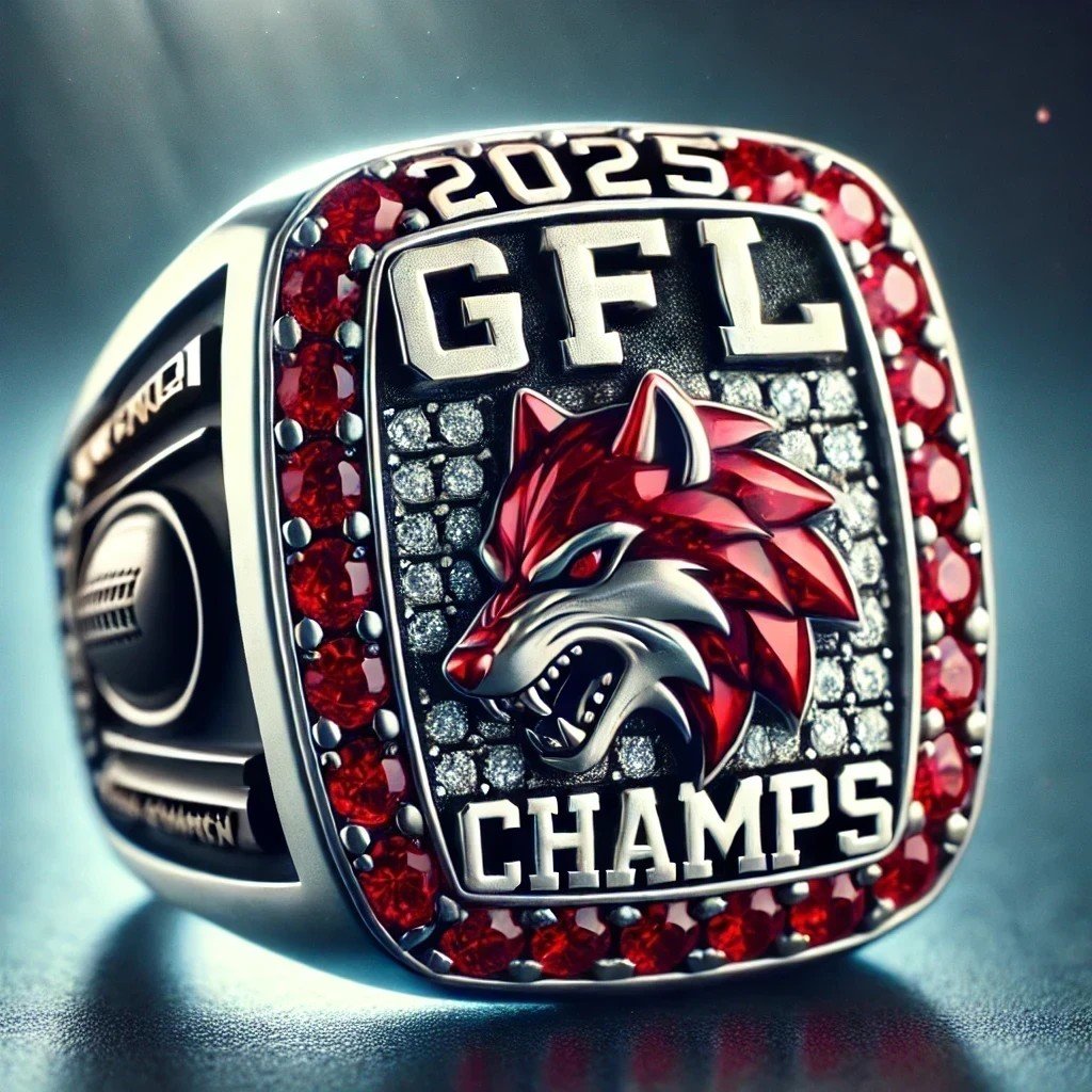 PRS_2Pretty4U's tweet image. All @RedWolvesGFL players will have their rings presented to them by Stanton Enterprises upon return of equipment.  Again congrats on a great season and we hope to see everyone back with Tha Den next season.