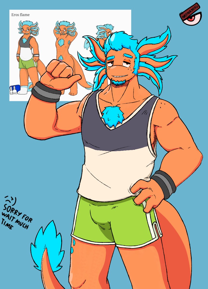 MKA_ME1's tweet image. axolotl... just an axolotl,
name: eros flame
This OC is not mine, just to let you know