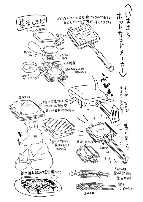 100億人がすでに通り過ぎたであろうホットサンドメーカー 