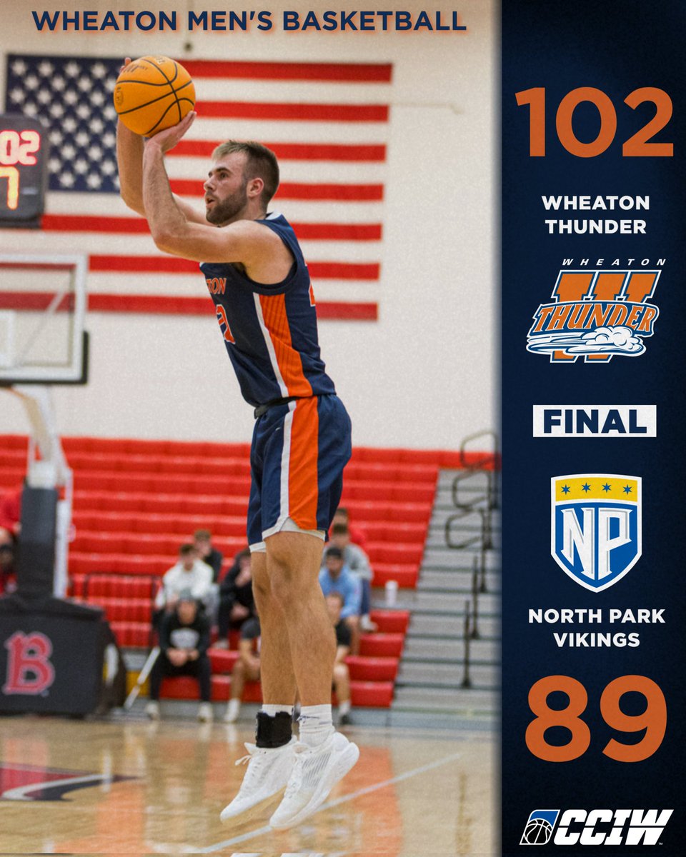 Wheaton Thunder (@wheaton_thunder) on Twitter photo Triple-digits in the Windy City.
The <a href="/Wheaton_MBB/">Wheaton College Men's Basketball</a> team outlasts North Park in a shootout for the program's first 100-point game in seven years.
Soren Richardson scored an astonishing 53 points tonight from 18 made field goals, including a game-high six three-pointers. Triple-digits in the Windy City.
The <a href="/Wheaton_MBB/">Wheaton College Men's Basketball</a> team outlasts North Park in a shootout for the program's first 100-point game in seven years.
Soren Richardson scored an astonishing 53 points tonight from 18 made field goals, including a game-high six three-pointers.