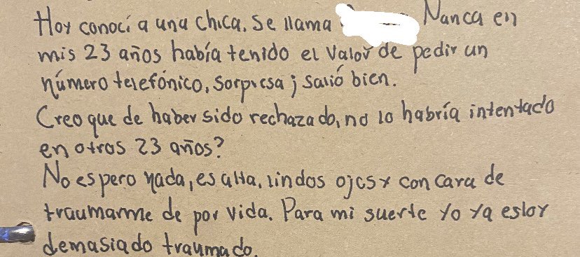 Cosas que me encuentro en mi diario que si me definen.