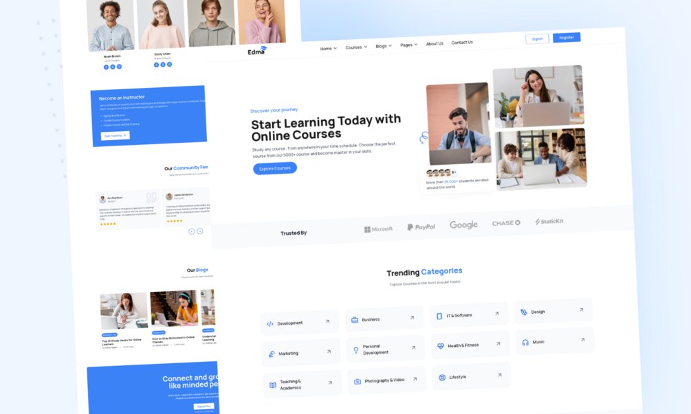programmingly's tweet image. 🎓 Want to launch your own online course website? 🚀
Meet Edma – a premium Next.js template designed for educators, coaches, and e-learning businesses.
🔥 Get it now: templates.programmingly.dev
#EdTech #OnlineCourse #ReactTemplate #courseSelling #WebDevelopment #websitepromotion
