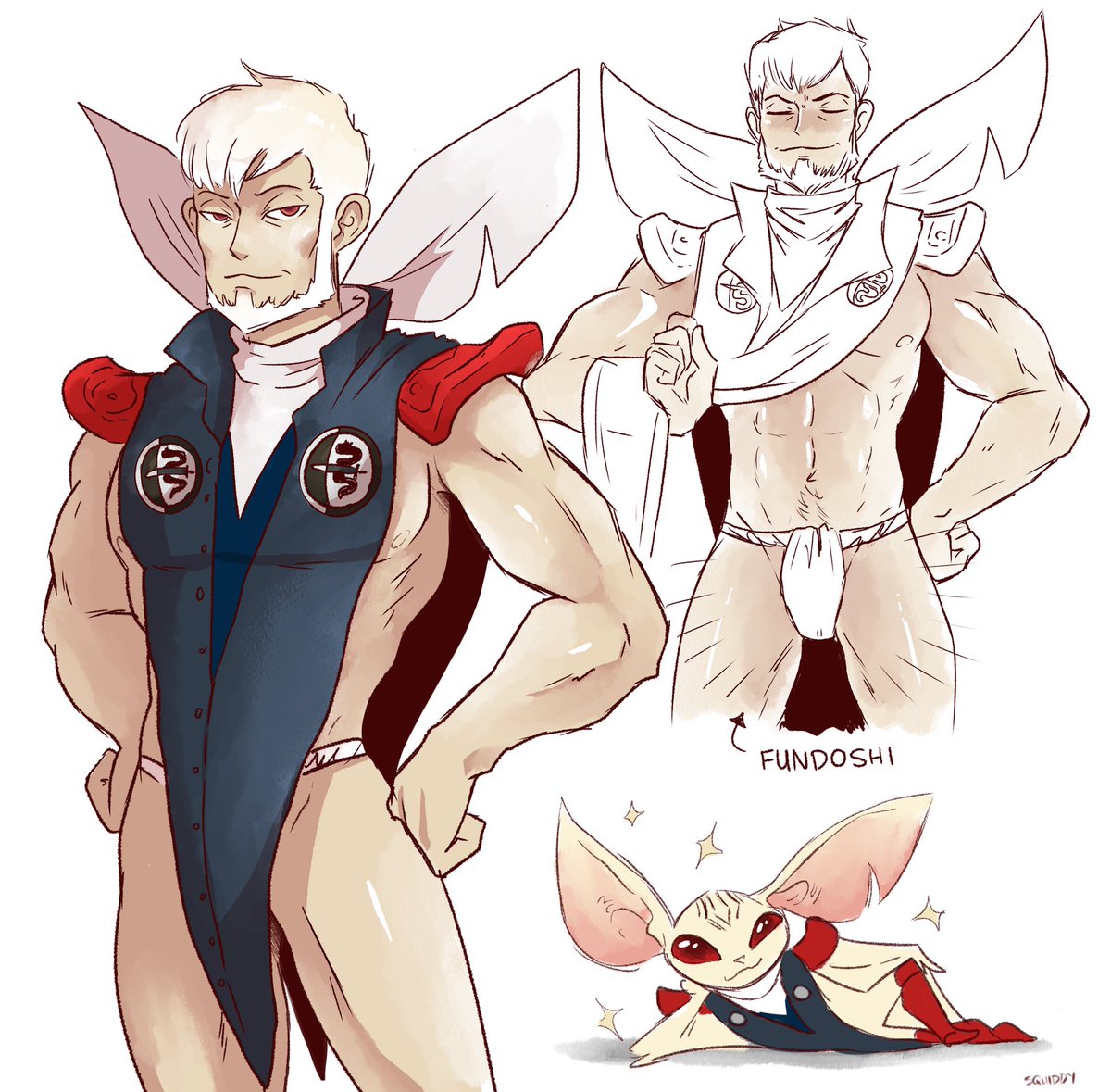 fuchsia_ff00ff's tweet image. Has anyone noticed how revealing Heismay’s outfit if he was a humanoid? (Or in this case an Elda) 
Even compared to how the other Eugief dress! 

#ハイザメ #MetaphorReFantazio #ATLAS