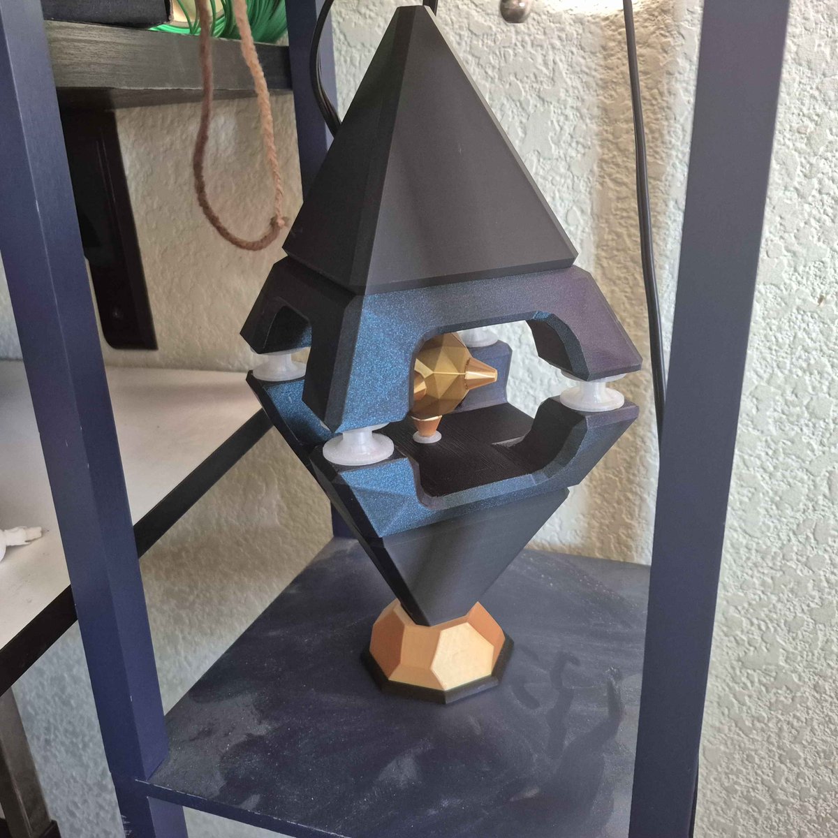 Dele1ed_User's tweet image. Just finished printing a to-scale Default Shell from Shellbound!
I think it came out quite well!
I just wish the transparent supports were a little more... transparent :/
What should I print next?
(Don&apos;t mind the dust btw)

#shellbound #ROBLOX #3dprint