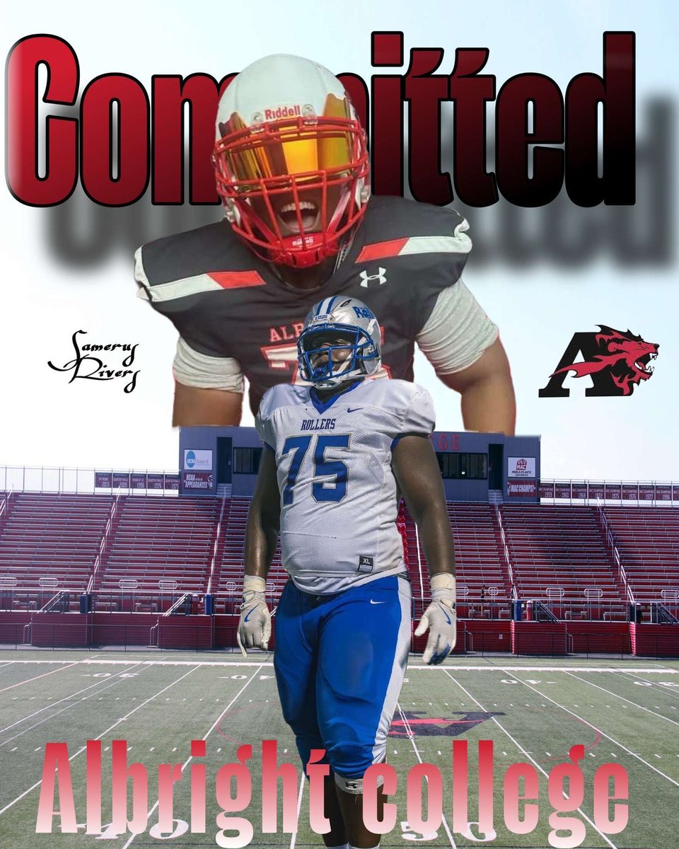 #AGTG after a great conversation with friends and family,I’m proud to announce I’ll be committing to Albright College!!🦁<a href="/CoachWeaverAC/">Coach Weaver-Albright College HFC</a> <a href="/FBCoachFett/">Mark Fetterman</a> <a href="/AndrewErby/">Andrew Erby</a> <a href="/SteeltonRoller/">Steelton-Highspire Roller Football 🏈</a> <a href="/LeaneBeckey/">Leane Thorn-Beckey</a> #GATA