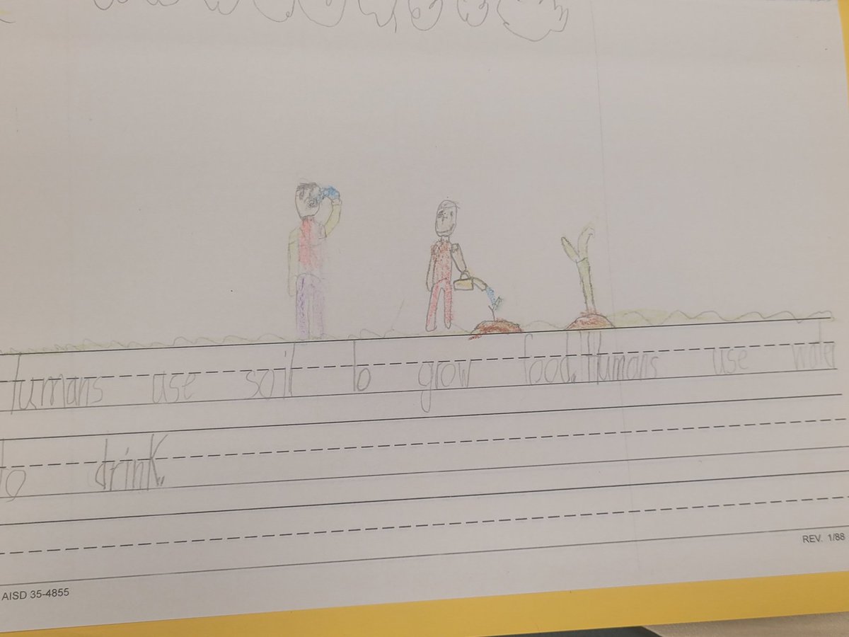 MrsTaylor7720's tweet photo. How do living things use natural resources? We used our data chart to build our sentences. Fabulous 1st grade work. #proudTeacherMoment #1stGradeScience @AliefISD @MrChavezTeaches @McGrawHillK12 @ExplorersCol https://t.co/aeS0jbh6pA