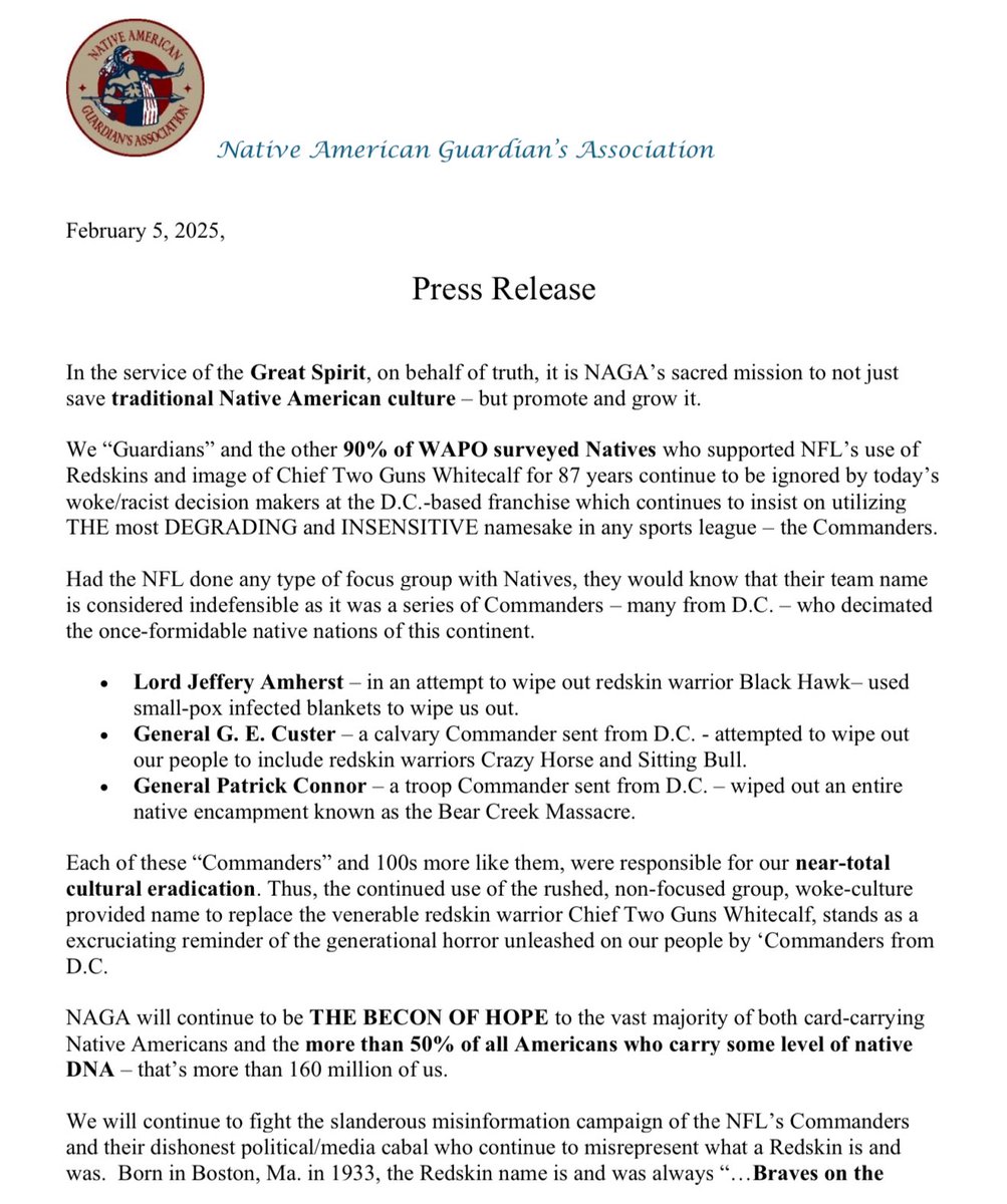 Native American Guardians Association tweet media