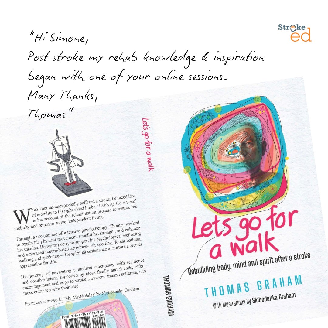 Thomas Graham's book offers a heartfelt account of their rehabilitation journey. Thomas refers to a StrokeEd video on neuroplasticity, watched soon after his stroke. 

🎥 Watch the StrokeEd video: strokeed.com/the-brain-that…

📚 Learn more about the book: bgpublishers.com.au/shop/p/bgpubli…