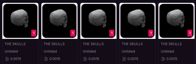 BluOnTheBlock's tweet photo. @Pixeldreams_art @rustnfteth what can I say? i like skulls 💀 https://t.co/oCSyGBKI64