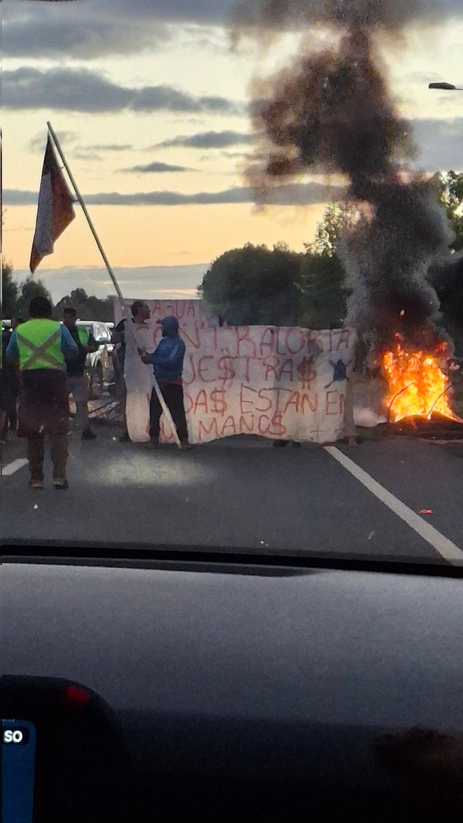 loreto_zh's tweet photo. Vecinos del sector Linguento llevan más de 5 días SIN AGUA POTABLE 
En estos momentos se encuentran protestando en la ruta, precaución #Mariquina #ValdiviaCL https://t.co/7km8ZDNgYO