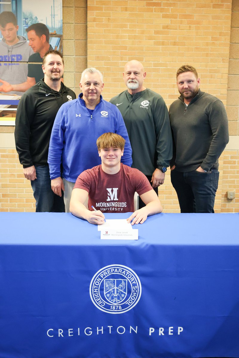 Creighton Prep (@creightonprep) on Twitter photo Kudos to Drew Jarrett, headed to
<a href="/MorningsideEdu/">Morningside University</a> for academics and football!
<a href="/CPFootball17/">Creighton Prep FB</a> <a href="/MsideMustangs/">Morningside Mustangs π΄</a> <a href="/MsideFootball/">Morningside University Football</a> Kudos to Drew Jarrett, headed to
<a href="/MorningsideEdu/">Morningside University</a> for academics and football!
<a href="/CPFootball17/">Creighton Prep FB</a> <a href="/MsideMustangs/">Morningside Mustangs π΄</a> <a href="/MsideFootball/">Morningside University Football</a>