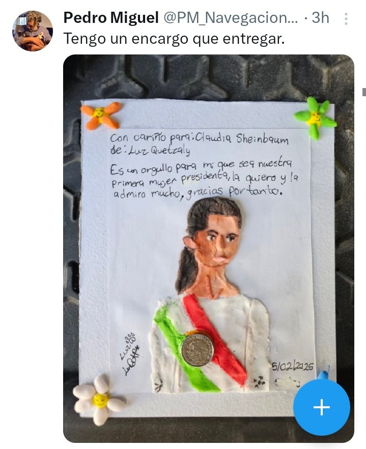 Para cerrar la jornada de la celebración de la Constitución mexicana de 1917 les dejo este hermoso mensaje dirigido a nuestra presidenta <a href="/Claudiashein/">Claudia Sheinbaum Pardo</a>.

La patria nos ha atravesado a todos los mexicanos.

Después de décadas durante las cuáles nos vendieron al mejor postor...