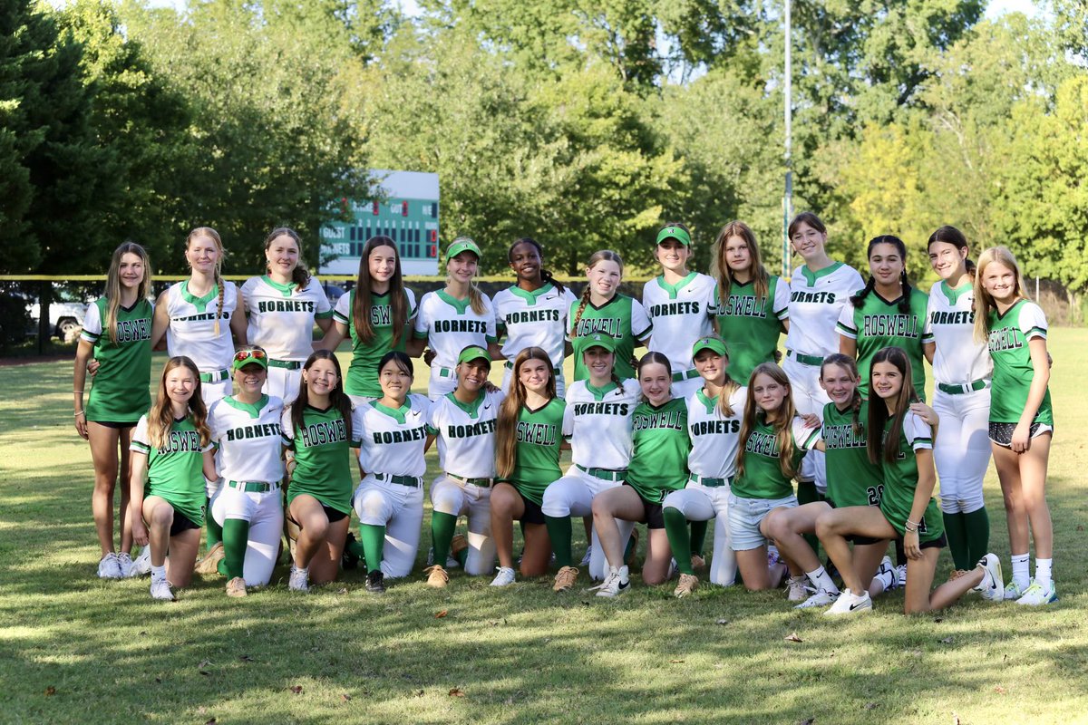 Happy National Girls &amp; Women in Sports Day 💚🖤 #RoswellSoftball #WeR