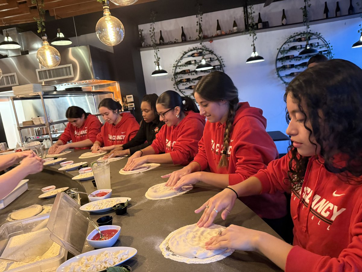 Some team bonding. Well deserved Pizza class after all the hard work put in! <a href="/MsgrMcClancyMHS/">Monsignor McClancy Memorial HS</a>