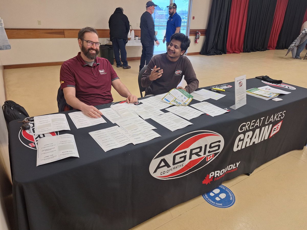 In Brigden tonight at AGRIS' second 'Making a Connection' meeting featuring Thomas Call.
Thank you to our memebers/customers for your engagement.

One last meeting tommorow 8:15am St John's Parish Hall - South Woodslee!!
See you there!!
<a href="/agris_coop/">AGRIS Co-operative Ltd.</a>
<a href="/GLG/">GLG</a>