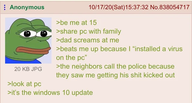TonReggin's tweet photo. @GreenTextRepost anon's family pc get virus https://t.co/LiGWQyzKKR