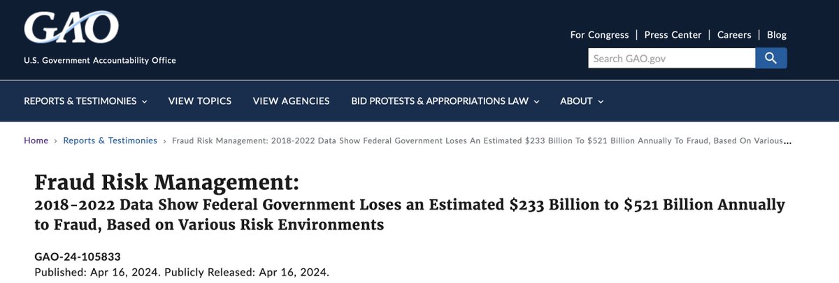 DOGE has not presented  evidence of "fraud"; they have highlighted millions of dollars worth of spending that Musk considers wasteful. 

By contrast, the GAO identified $233 billion of fraud in 2024. We don't need to let a billionaire ignore federal law to do government oversight