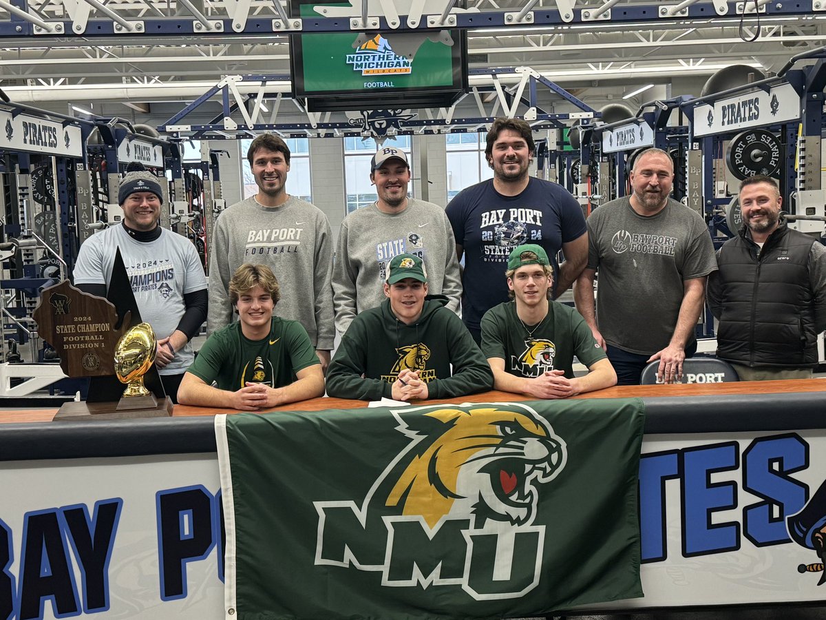 Bay Port Football (@bayportfootbal1) on Twitter photo Congratulations <a href="/NickHawker15/">Nick Hawker</a> <a href="/BennettDeppeler/">Bennett Deppeler</a> <a href="/sawyer70598120/">Sawyer Torp</a> on your commitment today to <a href="/NMU_Football/">NMU Football</a> today! What a great accomplishment you three all earned! We can’t wait to follow your football careers at the next level and look forward to the positive impact you’ll make! Congratulations <a href="/NickHawker15/">Nick Hawker</a> <a href="/BennettDeppeler/">Bennett Deppeler</a> <a href="/sawyer70598120/">Sawyer Torp</a> on your commitment today to <a href="/NMU_Football/">NMU Football</a> today! What a great accomplishment you three all earned! We can’t wait to follow your football careers at the next level and look forward to the positive impact you’ll make!