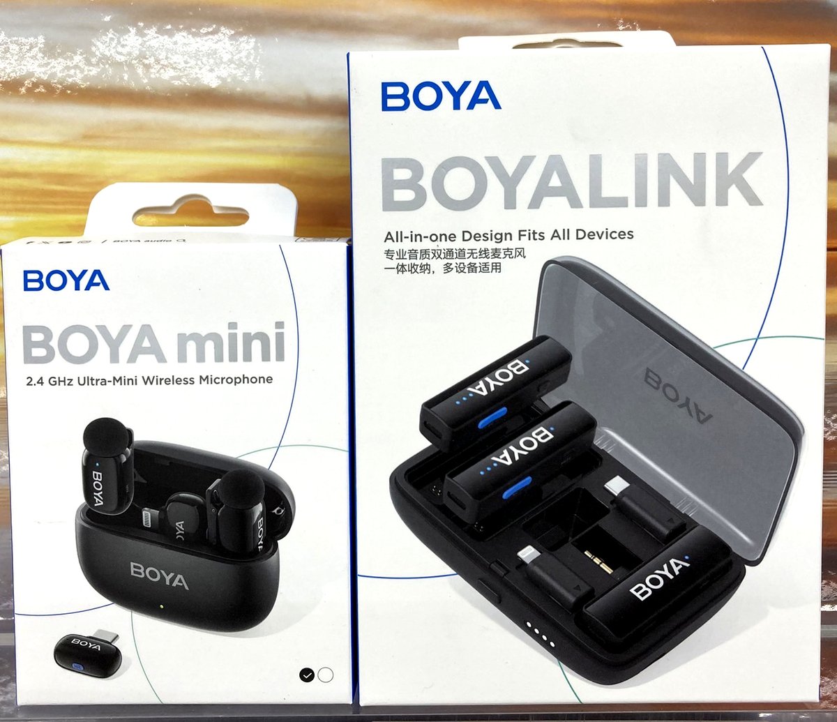 labi_hiroshima's tweet photo. \入荷しました/
手軽に高品質な音声収録が可能なワイヤレスマイク、『 #BOYA 』シリーズ入荷しました!
多機能の『 #BOYALINK 』が税込19,481円!
コンパクトサイズに拘った『 #BOYAmini 』は税込12,980円!
ご興味お持ちの方、ぜひ1階カメラコーナーまで足をお運び下さいませ! https://t.co/PJeVVgXS0g