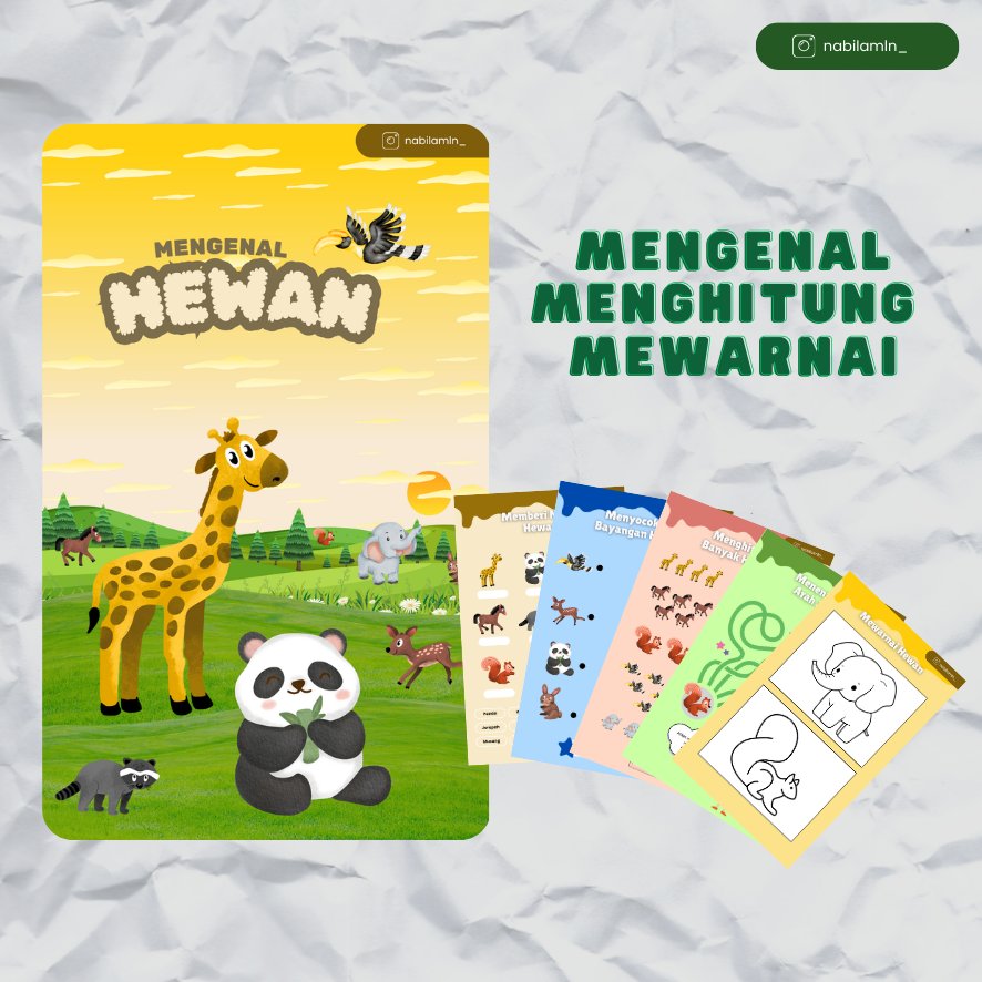 bilaei_19's tweet photo. Mengenal, Menghitung dan Mewarnai Hewan  | Buku Digital Edukasi Anak

https://t.co/Jpuq9Zsf1X

Dengan ilustrasi menarik dan aktivitas yang menyenangkan, anak-anak dapat belajar dengan cara yang lebih efektif dan menghibur.
#lkpd #mewarnai #belajar #berhitung  #bukudigital https://t.co/TIJs37B8EL
