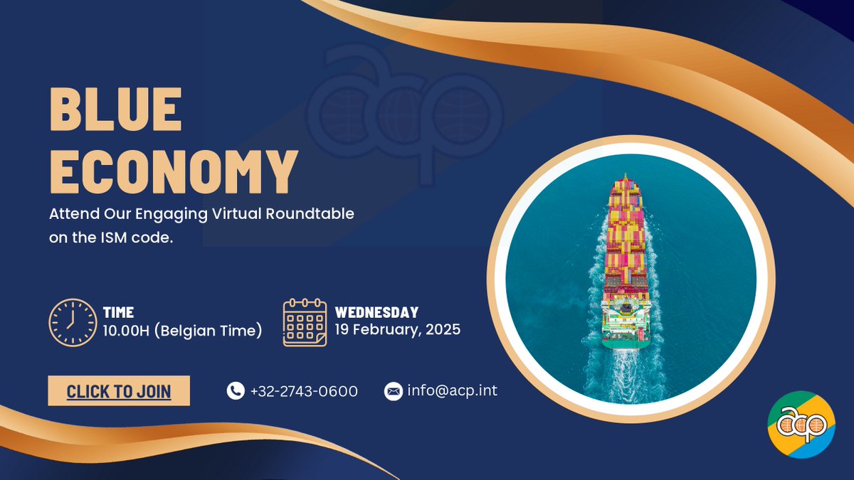 maritimafrica's tweet image. Virtual Roundtable: The ISM Code at the Heart of the Blue Economy

maritimafrica.com/en/virtual-rou…

#news #africa #ISMCode #safety #BlueEconomy #maritimafrica #maritime #events