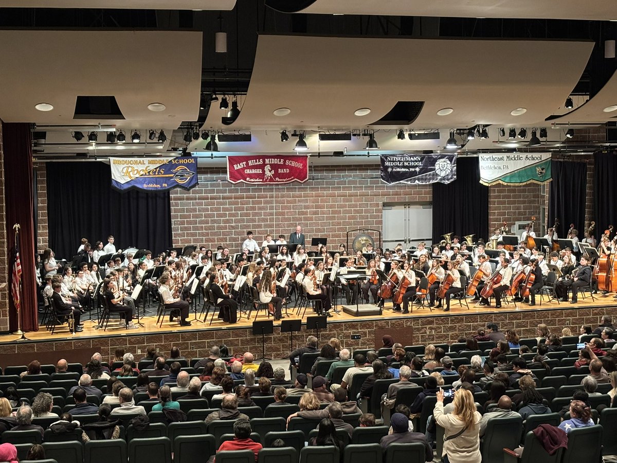 The All-City Middle School Concert is ready to begin. So many great, hard working students and musicians! Congratulations on being recognized on your musical achievements.