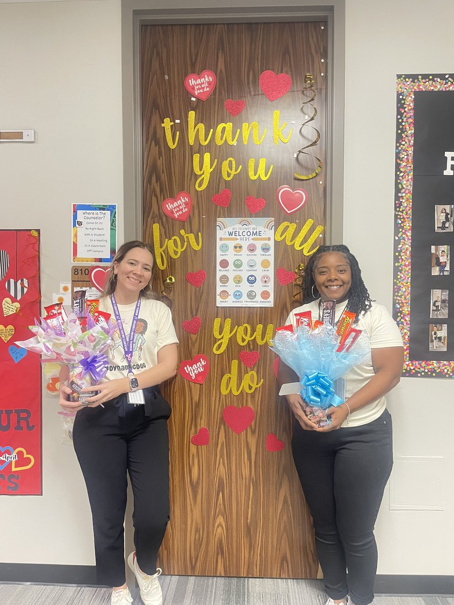 Happy National School Counselors Day to these two amazing ladies!  Thank you Mrs. Martinez and Ms. Richardson for all the love and support you provide our students each day!