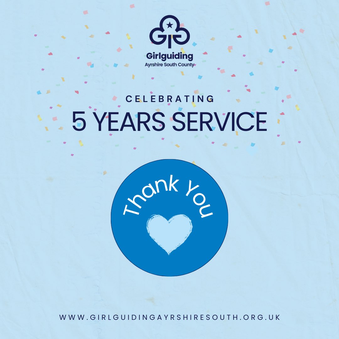 Huge congratulations to Rhian Nillson who was awarded her 5 Year Certificate at Castlehill on Monday night 👏
We are so grateful to Rhian for all she does at 17th A Ayr Guides 😀

#ThankYouVolunteers #Ayr #Guides #AyrshireSouth