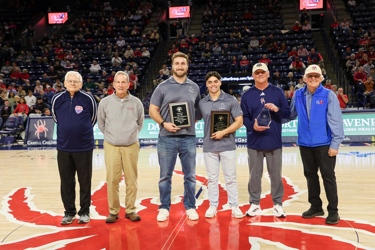 Richmond Spiders Football (@spiders_fb) on Twitter photo ๐๐๐ฌ๐ญ ๐ข๐ง ๐๐ญ๐๐ญ๐!
Tonight, we celebrated the 2024 Touchdown Club of Richmond award winners at the <a href="/SpiderMBB/">Richmond Basketball</a> game! ๐
<a href="/tom_elia58/">Tom Elia</a>: VA Offensive Lineman of the Year <a href="/aaron_trusler/">Aaron Trusler</a>: VA Kicking Specialist of the Year
Russ Huesman: Bobby Ross Coach of the Year
#OneRichmond ๐๐๐ฌ๐ญ ๐ข๐ง ๐๐ญ๐๐ญ๐!
Tonight, we celebrated the 2024 Touchdown Club of Richmond award winners at the <a href="/SpiderMBB/">Richmond Basketball</a> game! ๐
<a href="/tom_elia58/">Tom Elia</a>: VA Offensive Lineman of the Year <a href="/aaron_trusler/">Aaron Trusler</a>: VA Kicking Specialist of the Year
Russ Huesman: Bobby Ross Coach of the Year
#OneRichmond