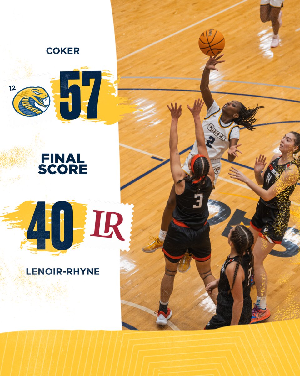 PROGRAM RECORD ‼️‼️

The 2024-25 Cobras etch their names in the record books, securing a 20+ win season for the first time in program history 💪

#GoCobras <a href="/Coker_WBB/">Coker Women's Basketball</a>