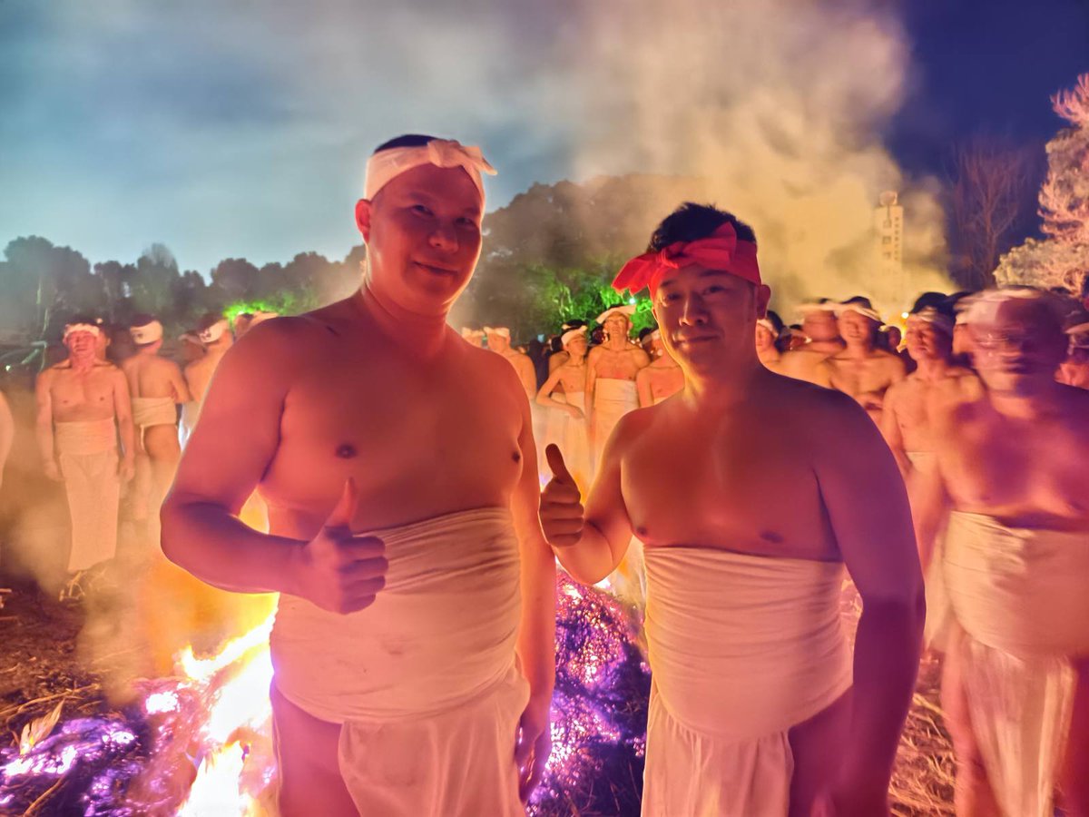 先月鬼夜火祭りに参加しました。