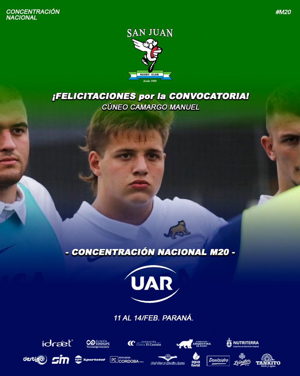 ¡Felicitaciones por la convocatoria!
Cúneo Camargo Manuel #vamosManu🫡🇸🇱🇦🇷