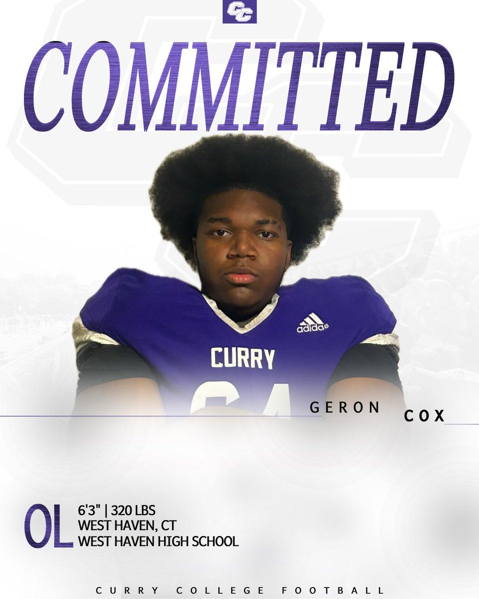 After Great consideration with Jesus Christ my lord and savior. I will be committing to <a href="/CurryFootball/">CurryFootball</a>. I am extremely excited for what’s to come and for the dominance curry football is soon to bring.<a href="/CoachTParsons/">𝐓𝐨𝐝𝐝 𝐏𝐚𝐫𝐬𝐨𝐧𝐬</a> <a href="/R_Ehrets/">Ryan Ehrets</a> <a href="/WestHavenFB/">West Haven Football</a> <a href="/CoachManes1/">Coach Manes</a> #purplereign #jesus