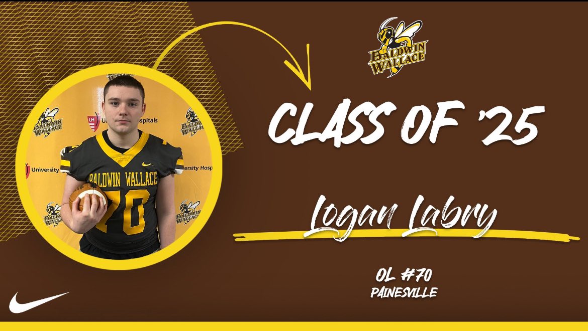 Logan_Labry's tweet image. After a great visit with @CoachHilvert at Baldwin Wallace I’m blessed to receive an opportunity to play at the next level! @_RHSFootball @bryandoberdruk