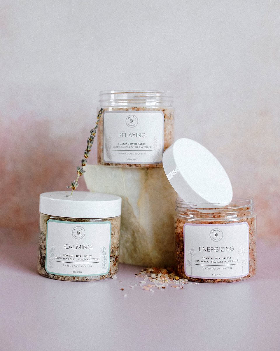 🛁 Botanicals, minerals, and a little me-time. Our Dead Sea Salt with Lavender soothes sore muscles, hydrates deeply, and turns any bath into an instant escape. 💜✨ Treat yourself or someone who deserves a little extra care. 💖 #SelfCareSale #BathTimeBliss