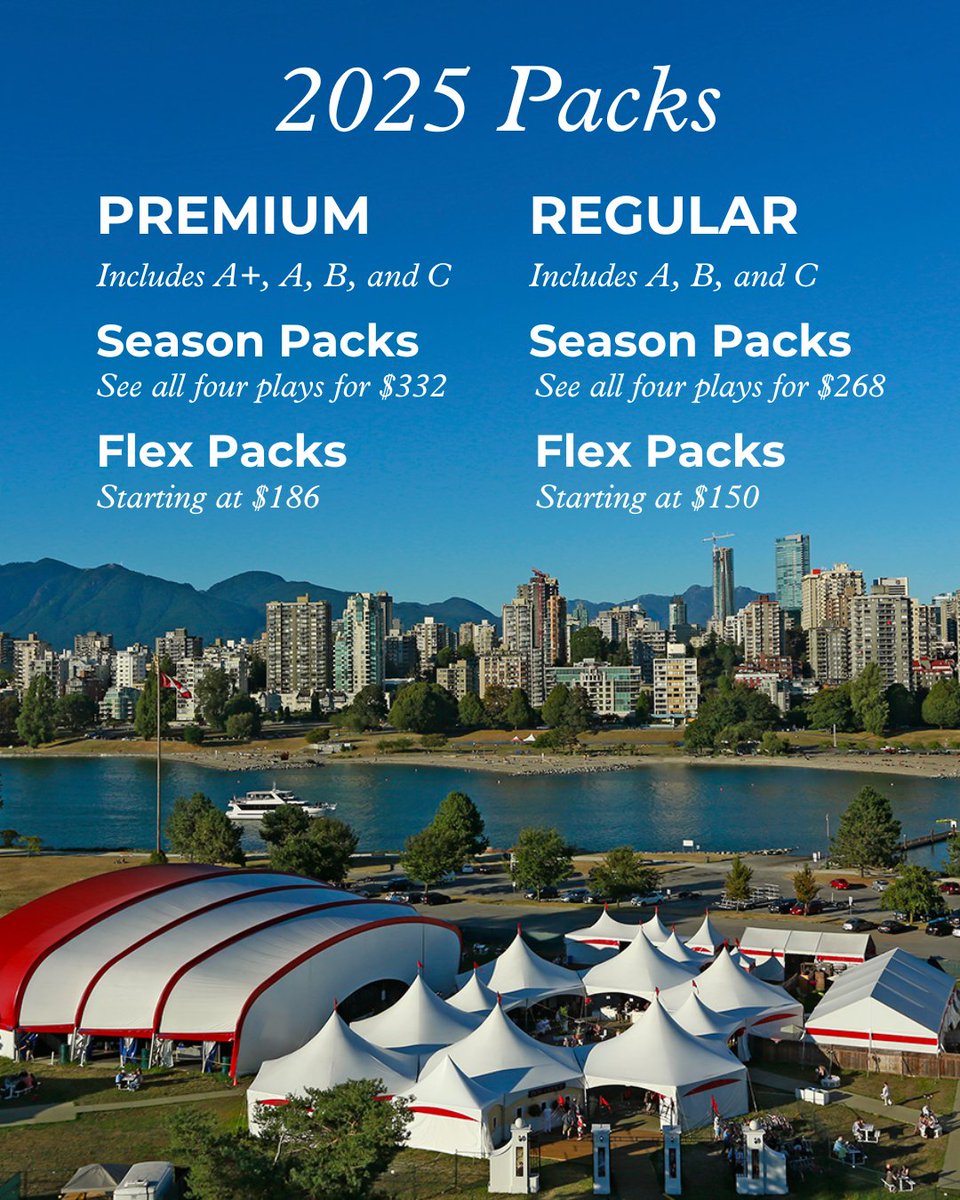 bardonthebeach's tweet photo. 2025 Flex and Season Packs are available to purchase to save up to 15% on your experience at Bard this summer!

With the purchase of a Flex or Season Pack you also gain early booking access to performance tickets. #bard2025

Purchase your Packs today: https://t.co/PfQoAeGjYX https://t.co/gmwpNlwwY1
