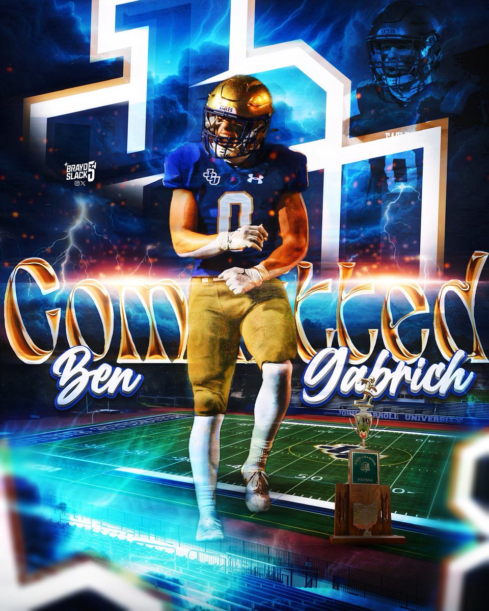 Ben Gabrich (@ben_gabrich) on Twitter photo I am excited to announce my commitment to John Carroll! Thank you to my family, friends, teammates, and coaches for everything they have done to help me reach this moment. I’m forever grateful for all the help I have received to be where I am today. Beyond blessed to have this I am excited to announce my commitment to John Carroll! Thank you to my family, friends, teammates, and coaches for everything they have done to help me reach this moment. I’m forever grateful for all the help I have received to be where I am today. Beyond blessed to have this