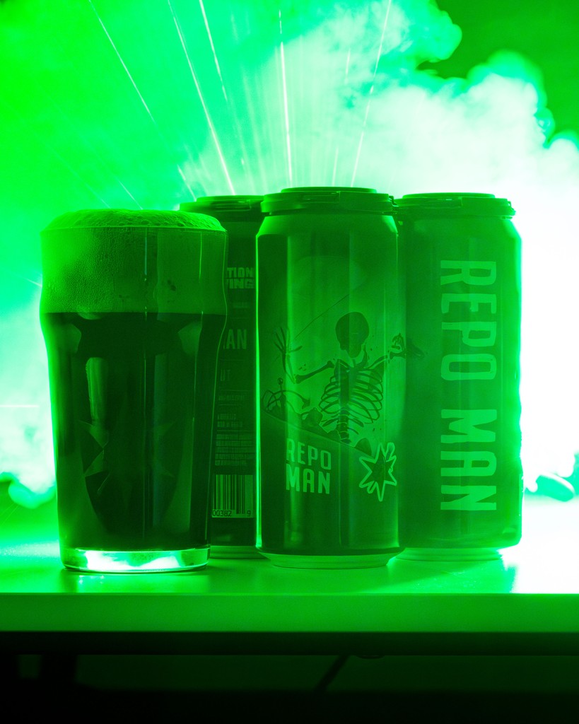 RevBrewChicago's tweet photo. Repo Man is back—a dark &amp; enigmatic Rye Stout, unapologetically smooth at 6.4%. No barrels, no adjuncts, just pure rye intensity weaving through dark chocolate, hazelnut, &amp; fresh-pulled espresso. Bold, creamy, &amp; dangerously drinkable.

That’s the Repo Code, kid. https://t.co/H9KDOrIArG