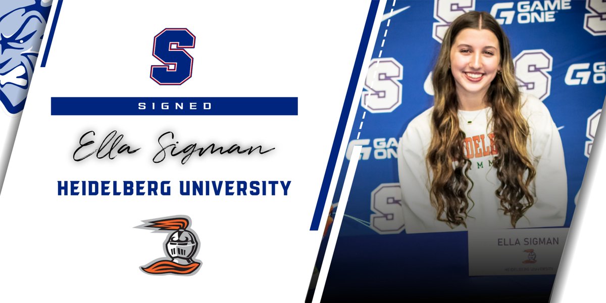 Congratulations to these two ladies for signing to compete at the next level earlier today! We are so proud of you! 💙

✅ Cam Eckhart  🥎 ✍️ ➡️ DePaul University 
✅ Ella Sigman 🏊 ✍️ ➡️ Heidelberg University