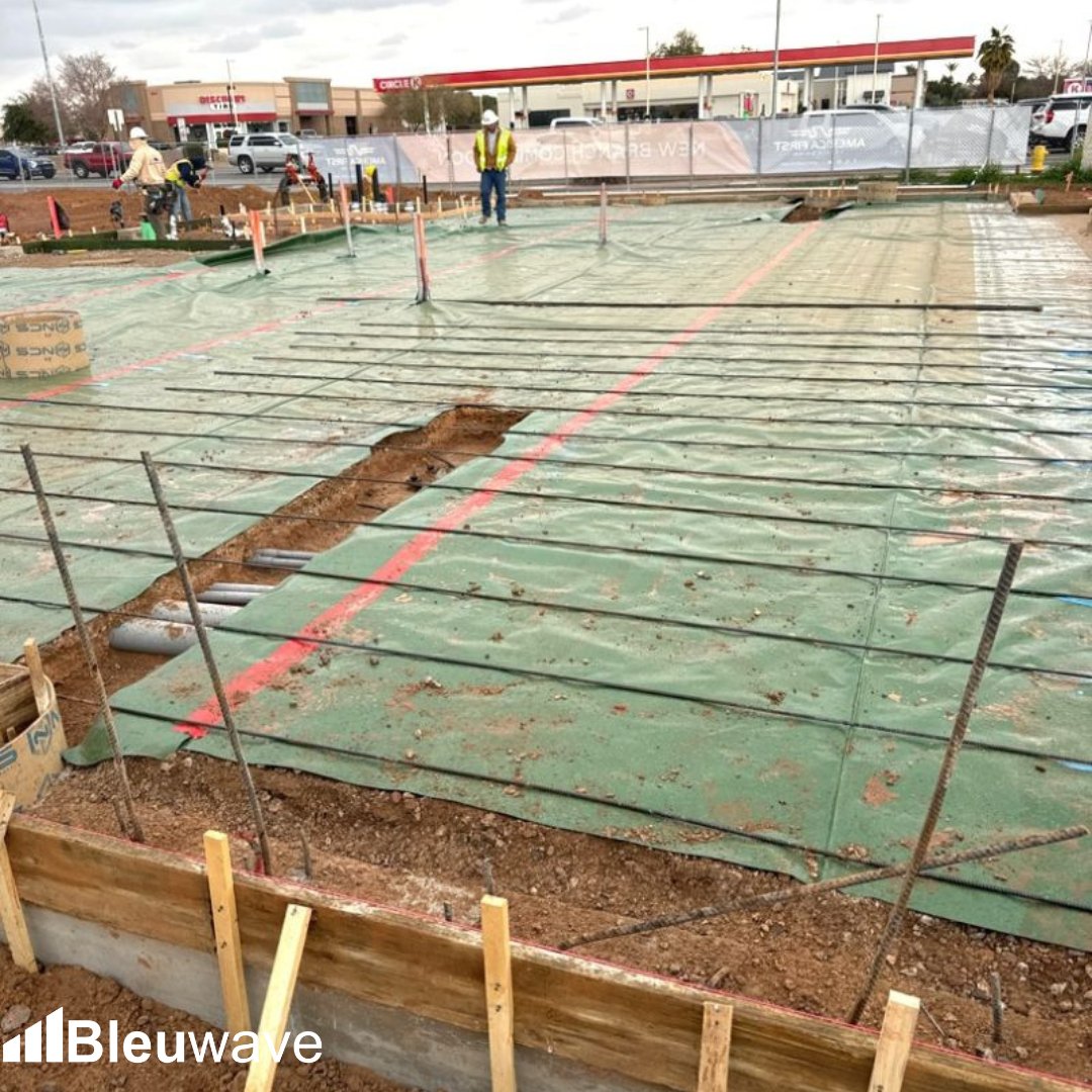 BleuwaveGC's tweet photo. Update from America First Credit Union - Mesa Site✨

☑️ #Concrete Prep 
☑️ #Rebar Set
☑️ #Blockouts Secured
☑️ #VaporBarrier Laid
☑️ #Concrete Pour

Studio 333 Architects
CMT Technical Services
Safirst Corporation

#creditunion #bankconstruction #generalcontracting #commercialconstruction