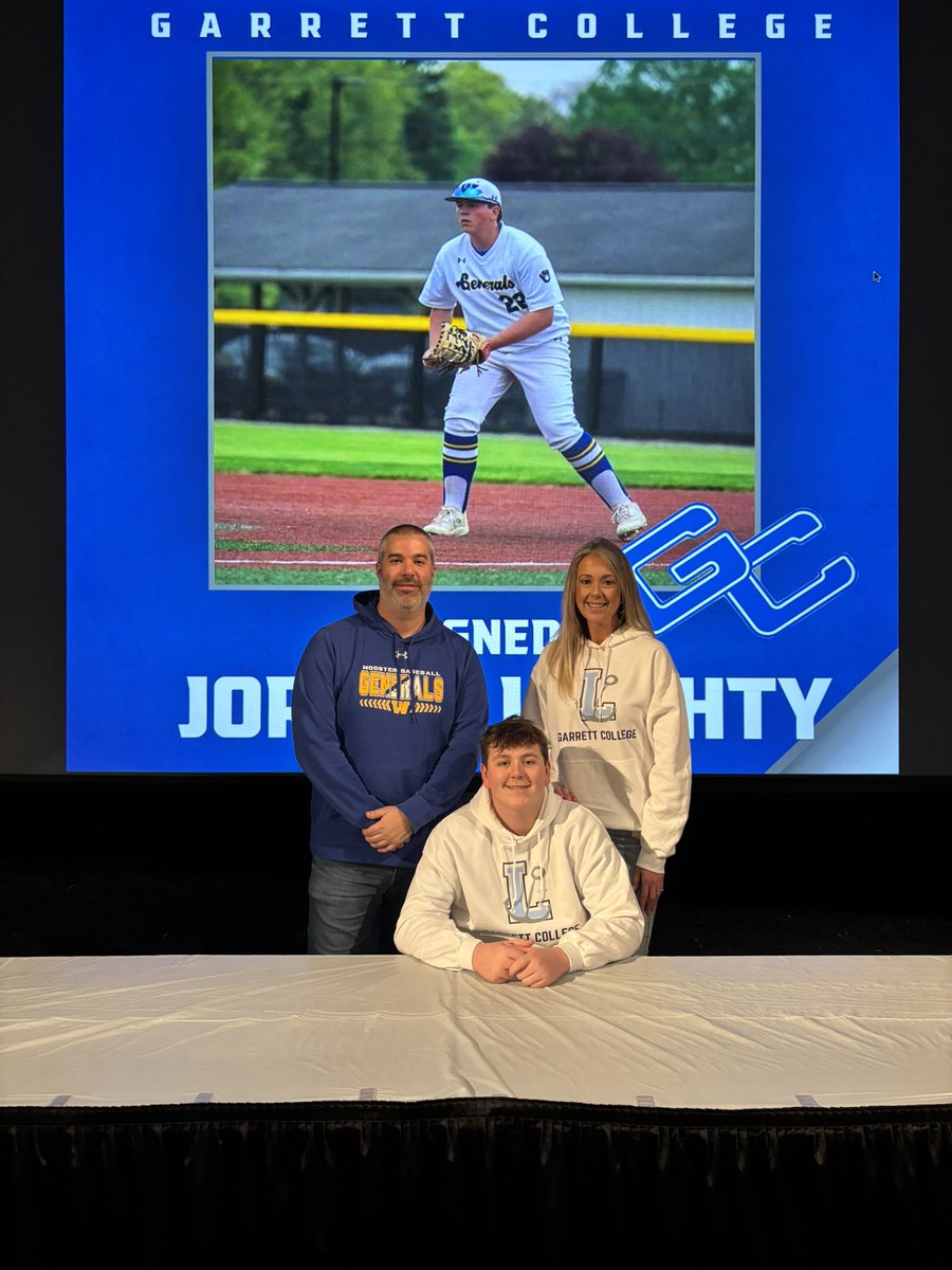 alwaysageneral's tweet photo. Congratulations to Jordan Leighty on signing to continue his academic and baseball careers at Garrett College #WooSigningDay https://t.co/7rKiablpPq